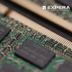 Close of view of computer RAM